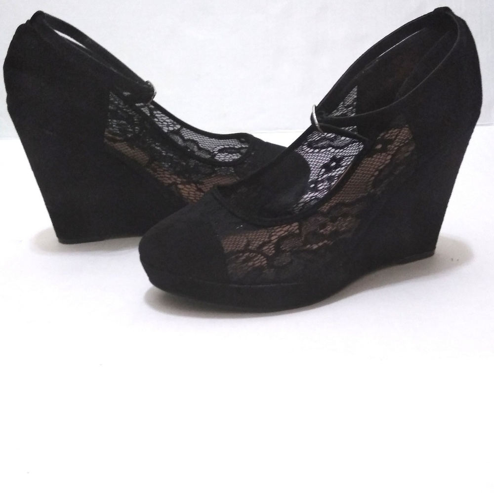 Torrid Lace Wedge Heels